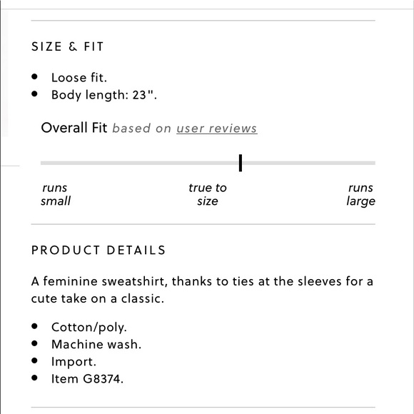 JCrew TIE SLEEVE SWEATSHIRT 🌸 - Picture 4 of 4